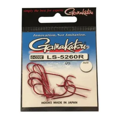 GAMAKATSU LS-5260R Kırmızı #6 Olta İğnesi 1/11
