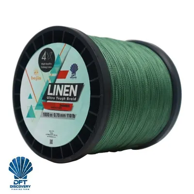 DFT Bojin 4X Linen İp Misina 0.70 mm 1000 m Yeşil