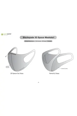 BLACKSPADE Çocuk Koruyucu Maske Uzay Desen S1