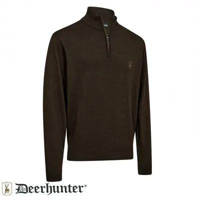 DEERHUNTER Harrington Fermuarlı Kazak - L