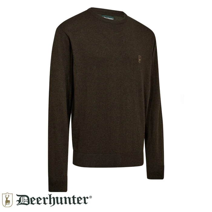 DEERHUNTER Harrington Kahverengi Yuvarlak Yaka Kazak L