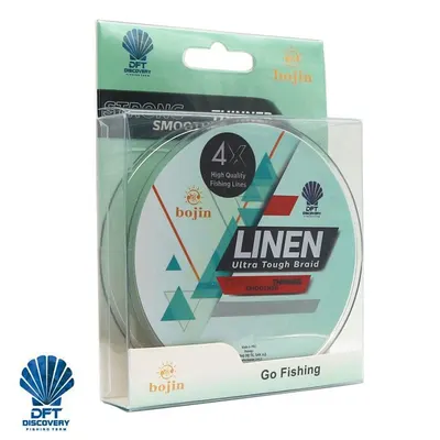 DFT Bojin 4X Linen İp Misina 0.04 mm 150 m Yeşil