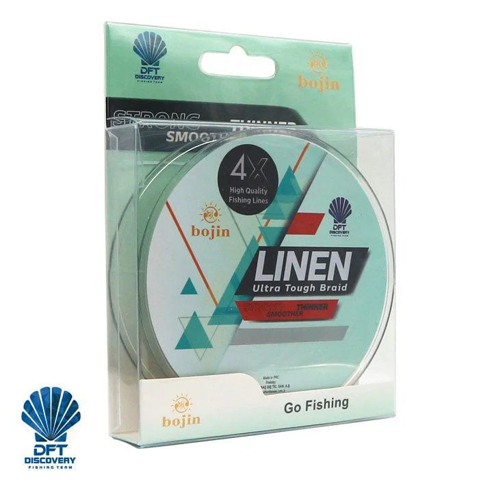 DFT Bojin 4X Linen İp Misina 0.04 mm 150 m Yeşil