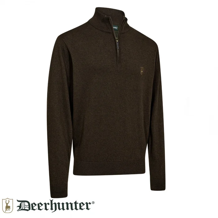 DEERHUNTER Harrington Fermuarlı Kazak - L