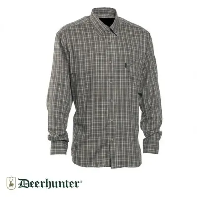 T. DEERHUNTER Waylon 399Yeşil Kareli Uzun Kol Gömlek 39/40
