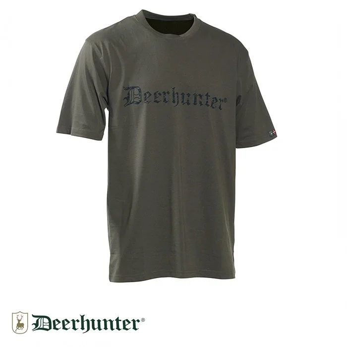 DEERHUNTER 378 DH Logo Yeşil Kısa Kollu Tişört S