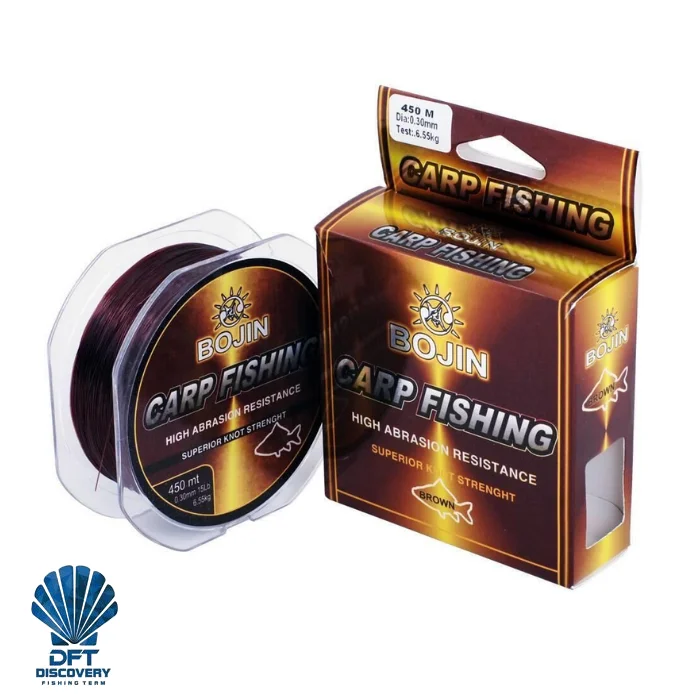 D. BOJIN Sazan Misinası 0.30 mm 450 m Kahverengi